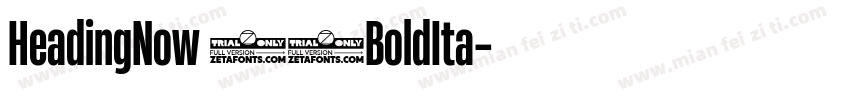 HeadingNow 36BoldIta字体转换